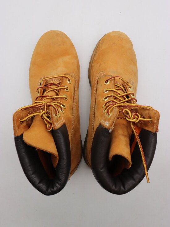 Timberland 6 Inch Premium Men\'s Size 9.5 M Boot Wheat Nubuck Leather Lace Up main image 11